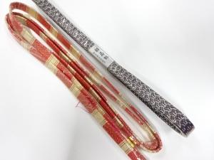 未使用品　正絹　佐賀錦　帯締め　2本セット